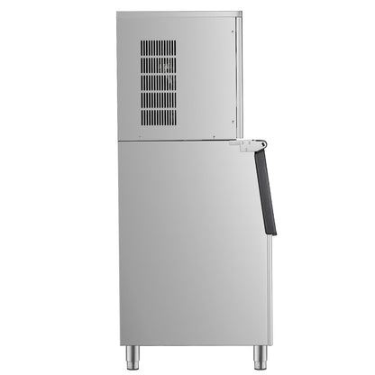 Commercial Ice Machine 450LBS/24H &amp; 250LBS Storage Bin Automatic Self-Cleaning