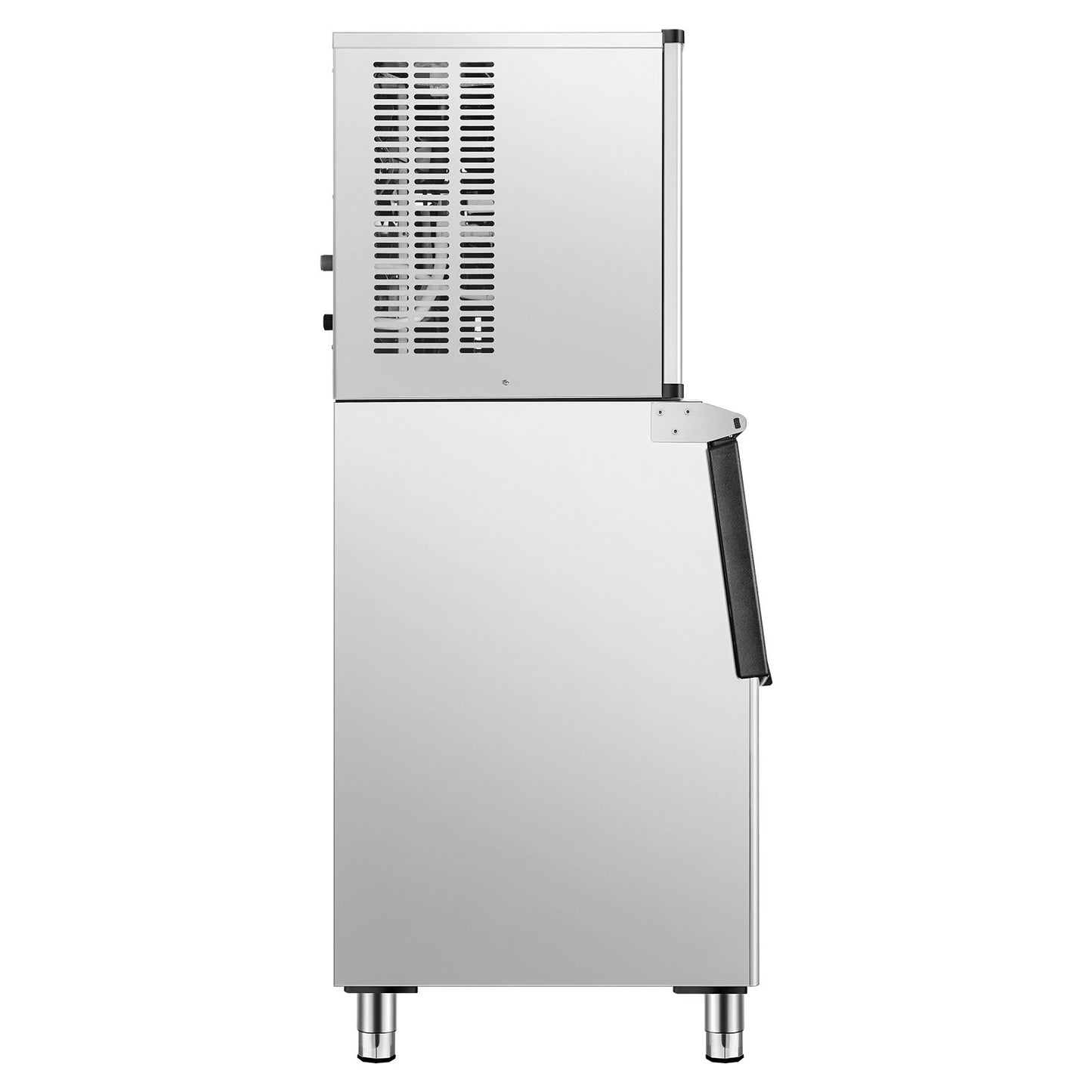 Commercial Ice Machine 500LBS/24H &amp; 250LBS Storage Bin Automatic Self-Cleaning