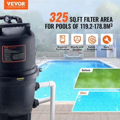 Pool Patron Filter In/Over Mark Pool Filtrering 325 Sq.Ft