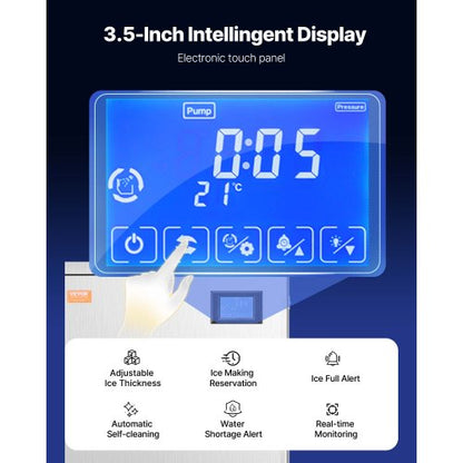 360 lbs/day commercial ice machine 180 lbs storage bin Automatic ice dispenser | EU