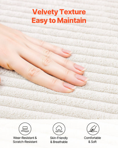 Modular Sectional Sofa, U Shaped Modular Sofa with Chaise, Cloud Sectional Couch with High Rebound Sponge and Density, Upholstered Corduroy Couch with Cushion for Living Room, Bedroom, Beige