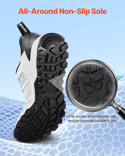 Cross Training Shoes, M Width Sneakers US Size 12, Wide Toe Box Shoes with Arch Support & Adjustable Lace-up, Training Shoes for Running, Gymnastics, Dog Walking, and Weightlifting (White)