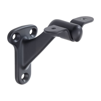 Handrail Hardware Bracket, 6 Packs Heavy Duty Hand Rail Brackets, Flexible Angle Adjustment & Easy Install, Stair Railing Hardware for Stairways Handrail, Staircase,Matte Black