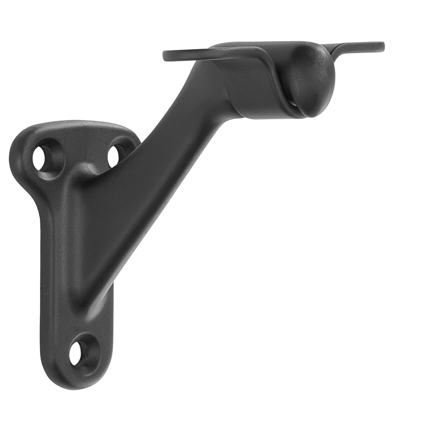 Handrail Hardware Bracket, 6 Packs Heavy Duty Hand Rail Brackets, Flexible Angle Adjustment & Easy Install, Stair Railing Hardware for Stairways Handrail, Staircase,Matte Black