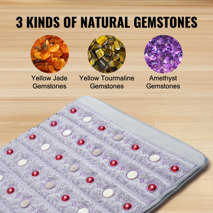 Far Infrared Heating Pad 60"x24" Amethyst Heating Pad with 103-159℉ Temp