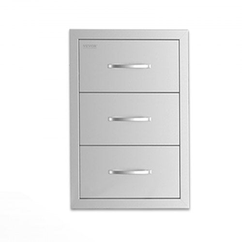 Outdoor-Küchenschubladen Dreifach-Grill-Zugangsschubladen Ø 16,5 x 29 x 20,5 Zoll