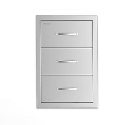 Outdoor-Küchenschubladen Dreifach-Grill-Zugangsschubladen Ø 16,5 x 29 x 20,5 Zoll