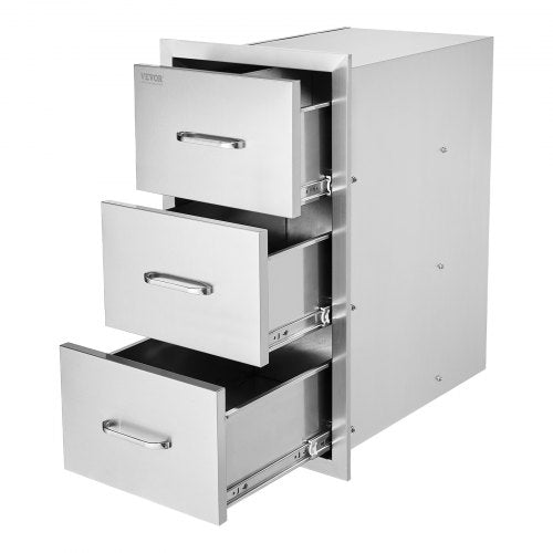 Outdoor-Küchenschubladen Dreifach-Grill-Zugangsschubladen Ø 45x51x51 cm