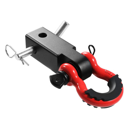 2" Trailer Shackle Hitch Mottagare D-Ring Recovery för Truck Jeep 44100 lbs