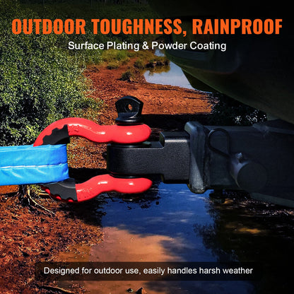 2" Anhänger Schäkel Anhängerkupplung Empfänger D-Ring Bergung für LKW Jeep 66000 lbs