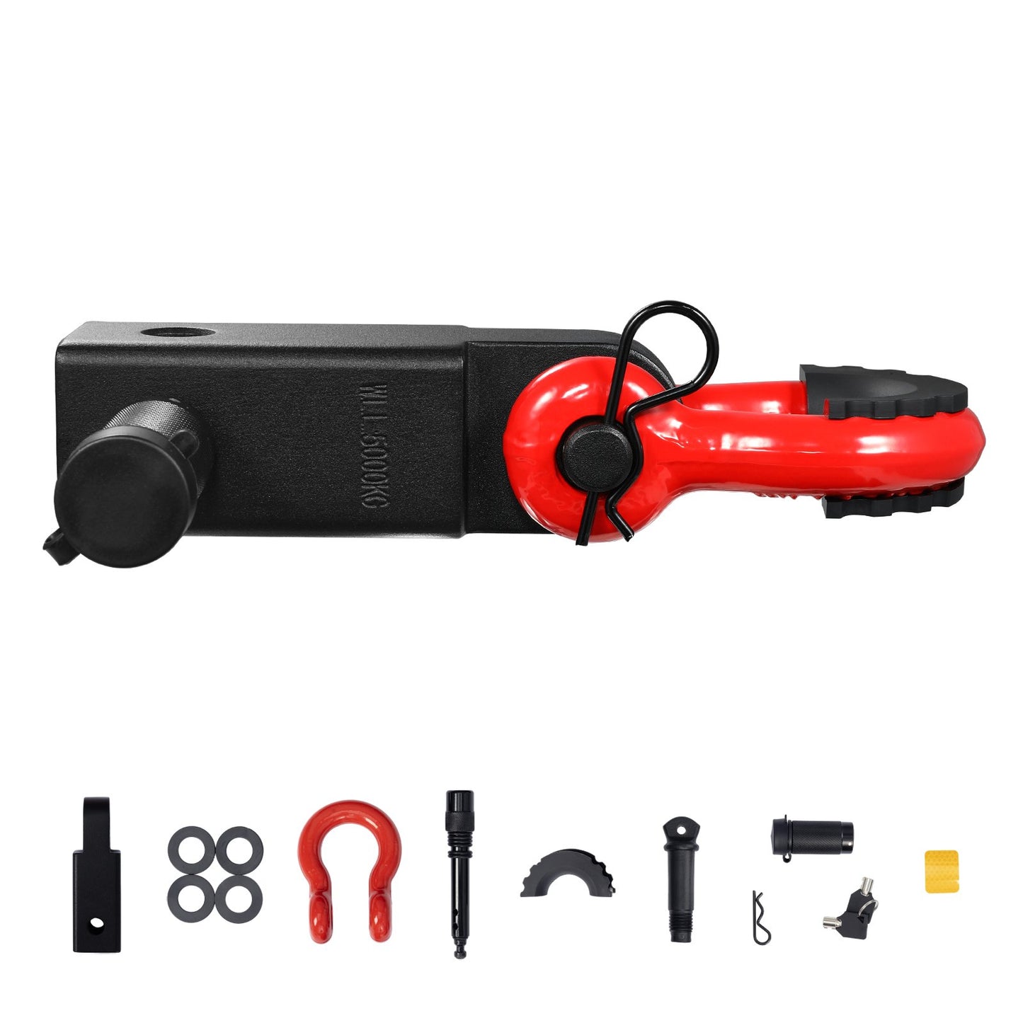 2" Anhänger Schäkel Anhängerkupplung Empfänger D-Ring Bergung für LKW Jeep 66000 lbs