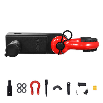 2" Anhänger Schäkel Anhängerkupplung Empfänger D-Ring Bergung für LKW Jeep 66000 lbs