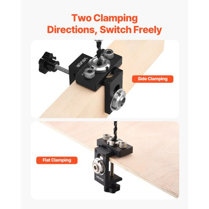 Dowel Jig Set Self-Centering Dowel Drill Jig 3 Drill Woodworking