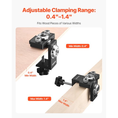 Dowel Jig Set Self-Centering Dowel Drill Jig 3 Drill Woodworking