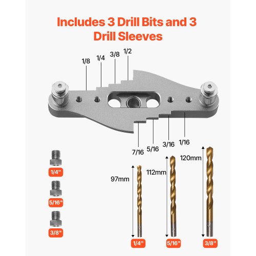 Doweling Jig Set Self-Centering Doweling Drill Jig with Drill Woodworking