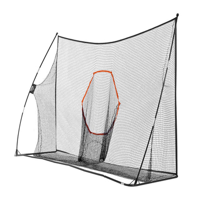 Golf Training Net, Huge 10.8 x 7 Feet Golf Net, Personal Driving Range for Indoor Outdoor Use, Portable Home Golf Aid Net with Target/Fiberglass Frame/Carrying Bag, Gift for Men, Golf Lovers