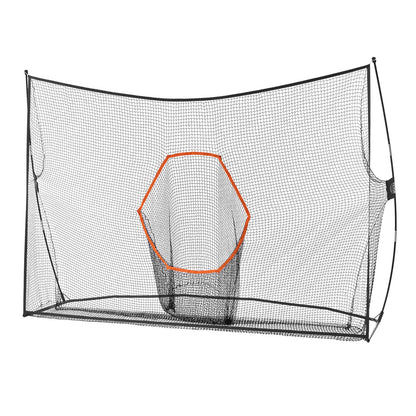 Golf Training Net, Huge 10.8 x 7 Feet Golf Net, Personal Driving Range for Indoor Outdoor Use, Portable Home Golf Aid Net with Target/Fiberglass Frame/Carrying Bag, Gift for Men, Golf Lovers