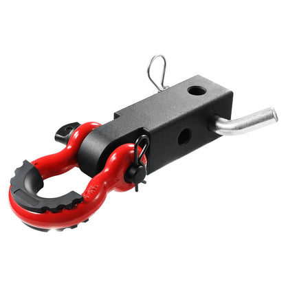 2" Trailer Shackle Hitch Mottagare D-Ring Recovery för Truck Jeep 65900 lbs