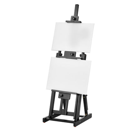 Studio H-Frame staffli rymmer canvaskonst upp till 77" Beechwood Artists-easel