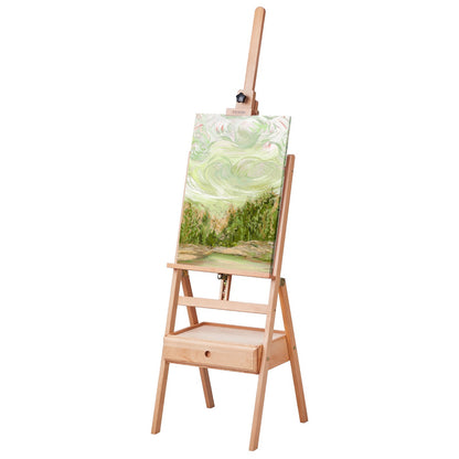 Studio H-Frame staffli rymmer canvaskonst upp till 36" Beechwood Artists-easel