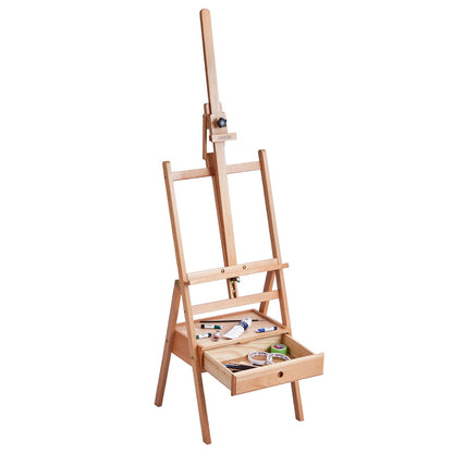 Studio H-Frame staffli rymmer canvaskonst upp till 36" Beechwood Artists-easel