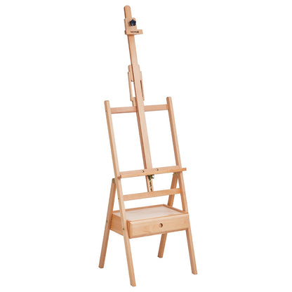 Studio H-Frame staffli rymmer canvaskonst upp till 36" Beechwood Artists-easel