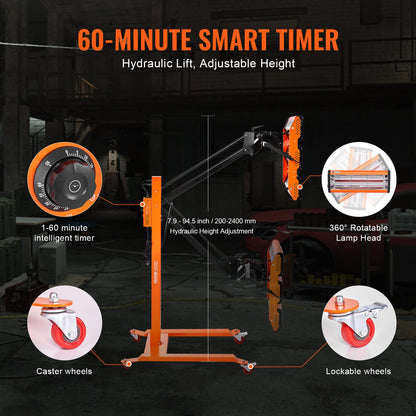 3300 W Hochleistungs-Infrarot-Farbhärtungslampe für automatisches Trocknen und Heizen, 1 Packung