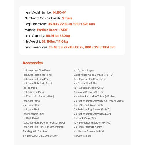 Bathroom cabinet over the toilet with adjustable shelf white 155 cm high