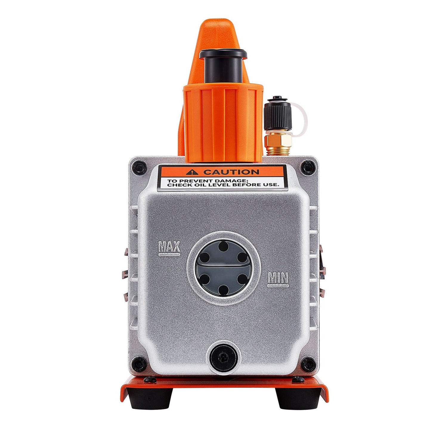 4 CFM AC Vacuum Pump and Gauge Set, 1/3 HP, Single Stage Rotary Vane HVAC Air Vacuum Pump, A/C Refrigerant Manifold Gauge Kit, with Leak Detector, Carry Bag, for R134a R22 R410a Refrigerants