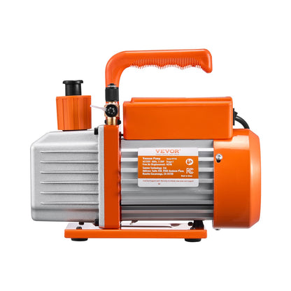 Vacuum pump 4 CFM HVAC single stage rotary vane vacuum pump oil included