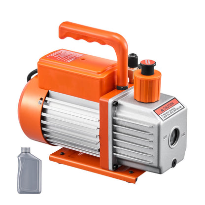 Vacuum pump 4 CFM HVAC single stage rotary vane vacuum pump oil included