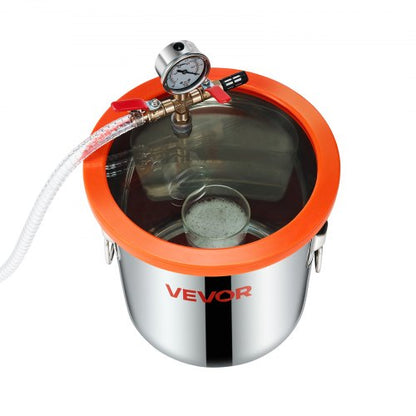 110 l/min Einstufige Vakuumpumpe 11,36 l Entgasungskammer aus Edelstahl