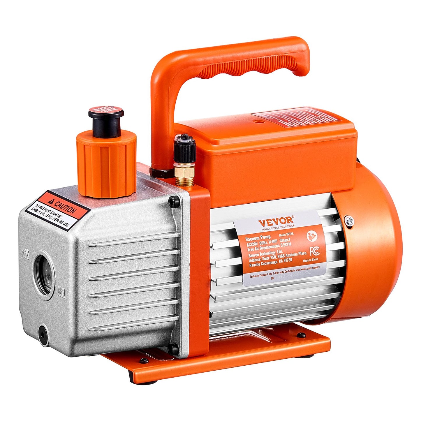 1.5 Gallon Vacuum Chamber 3.5 CFM Single Stage Pump for Degassing Chamber