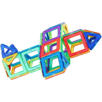 Magnetische Fliesen Magnetisches Bauspielzeug 62 PCS Magnetblöcke für Kinder 3D-Set