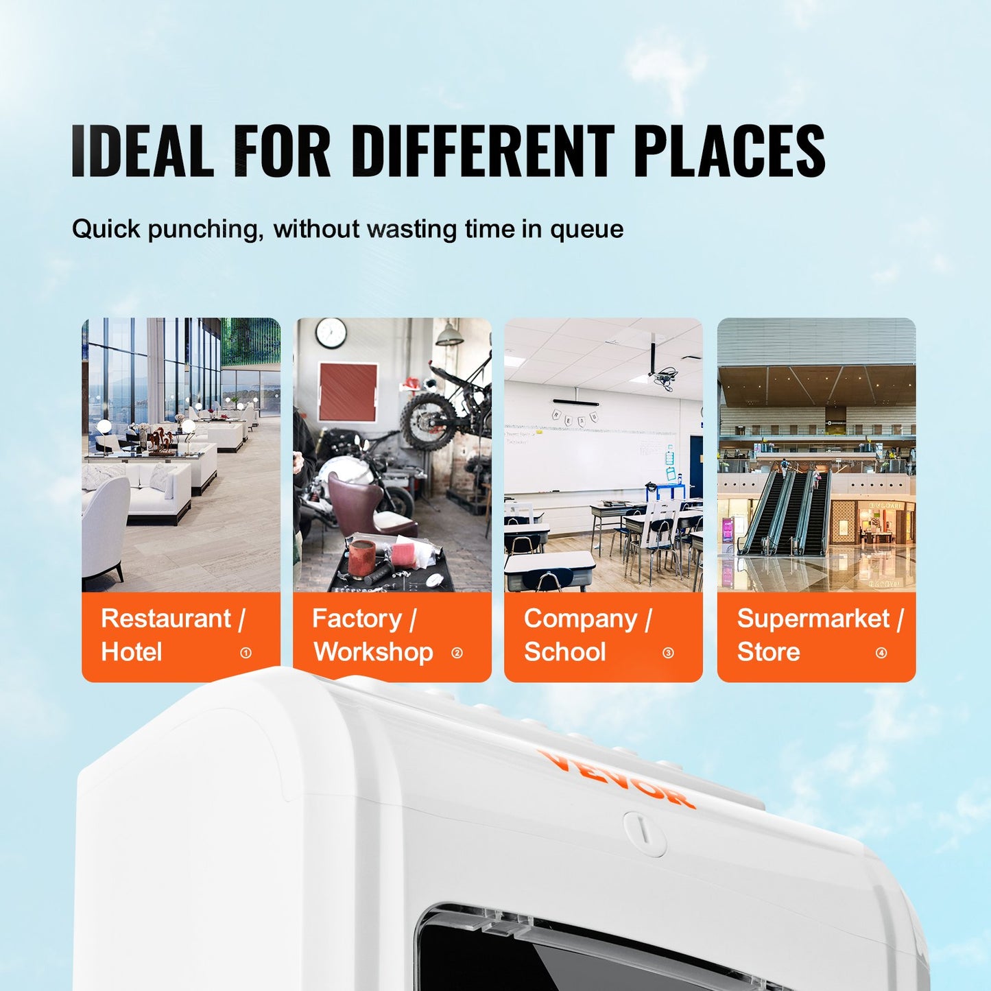 Time Card Attendance Recorder 102 Time Cards Badge Machine