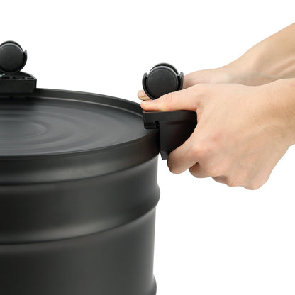 Aschesauger, 20 L mit 1200W starker Saugleistung, Aschesauger mit 1,2 M flexiblem Schlauch und Rädern, für Kamine, Pelletöfen, Holzöfen, Holzherde, Grills, Pizzaöfen, Kamine