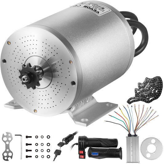 Elektrischer bürstenloser Gleichstrommotor, 72 V, 3000 W, bürstenloser Elektromotor, 4900 U/min, bürstenloser Motorsatz mit Controller und Gasgriff für Elektroroller, E-Bike-Motor, Motorrad, DIY-Teile-Umbausatz