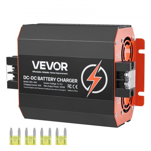 12 V 40 A DC-DC-Ladegerät Batterieladegerät 500 W für Blei-Säure-Lithium-AGM