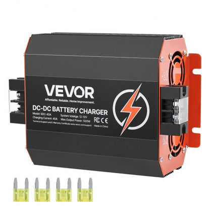 12 V 40 A DC-DC-Ladegerät Batterieladegerät 500 W für Blei-Säure-Lithium-AGM