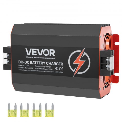 12V 60A DC till DC-laddare Batteriladdare 750W för bly-syra litium AGM