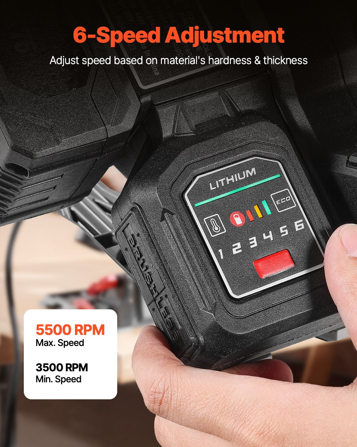 Akku-Bandsäge, 5-1/2-Zoll-Trennsägen-Set für Holz und Metall (nur Werkzeug)