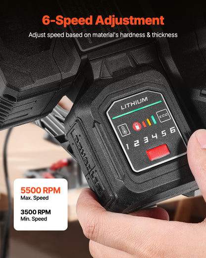 Akku-Bandsäge, 5-1/2-Zoll-Trennsägen-Set für Holz und Metall (nur Werkzeug)