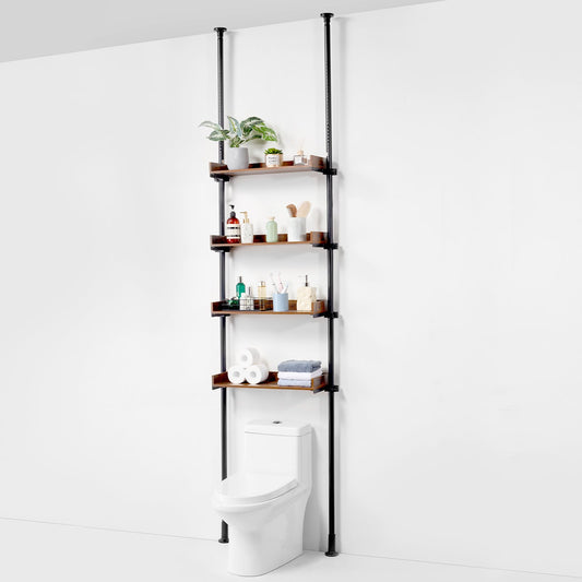 Über der Toilette Aufbewahrung 4-Tier Badezimmer Regal Rack Space Saver Organizer
