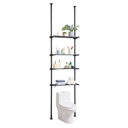 Over the Toilet Storage 4-Tier Bathroom Shelf Rack Space Saver Organizer