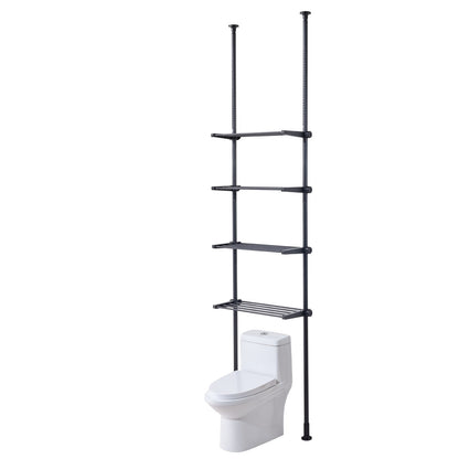 Över toaletten Förvaring 4-vånings badrum Hylla Rack Space Saver Organizer