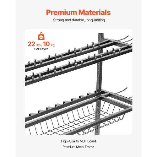 15-Pol Angelrutenhalter Angelständer Garage Radwagen Organizer