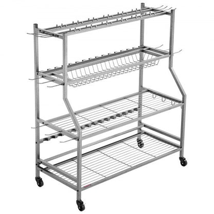 15-Pol Angelrutenhalter Angelständer Garage Radwagen Organizer