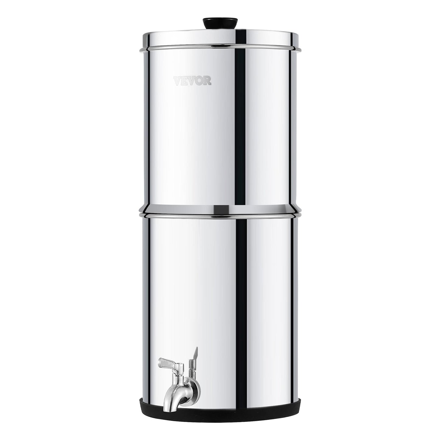 1.5G Schwerkraft-Wasserfilter-Tischsystem Edelstahl 2 Filter