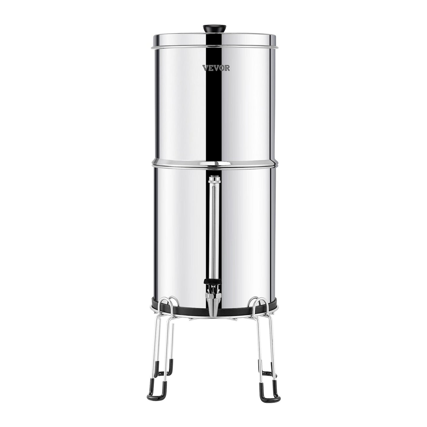 2.25G Schwerkraft-Wasserfilter-Tischsystem Edelstahl 4 Filter