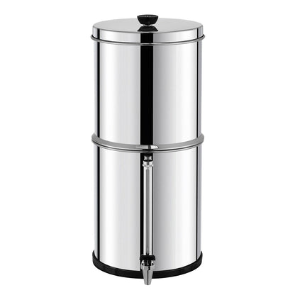 2.25G Schwerkraft-Wasserfilter-Tischsystem Edelstahl 2 Filter